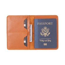Load image into Gallery viewer, Viaggio Leather Passport Wallet