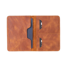 Load image into Gallery viewer, Viaggio Leather Passport Wallet