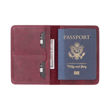 Load image into Gallery viewer, Viaggio Leather Passport Wallet