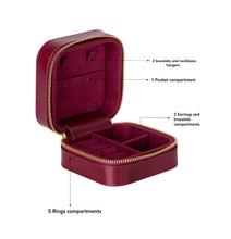 Load image into Gallery viewer, Amanda Leather Jewelry Box, Medium