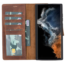 Load image into Gallery viewer, Magic Samsung Galaxy S23 Ultra Leather Detachable Wallet Case