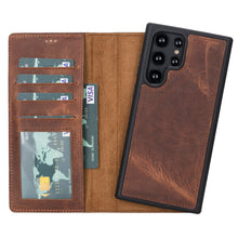 Load image into Gallery viewer, Magic Samsung Galaxy S23 Ultra Leather Detachable Wallet Case