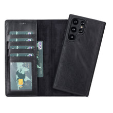 Load image into Gallery viewer, Magic Samsung Galaxy S23 Ultra Leather Detachable Wallet Case
