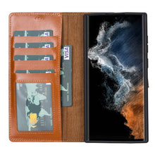 Load image into Gallery viewer, Magic Samsung Galaxy S22 Ultra Leather Detachable Wallet Case