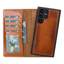 Load image into Gallery viewer, Magic Samsung Galaxy S22 Ultra Leather Detachable Wallet Case