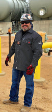Load image into Gallery viewer, FR Pearl Snap Work Shirt - Reaper Black - With U.S Flag