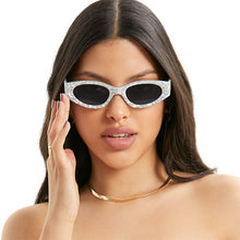 Load image into Gallery viewer, Kat x Money Moves - Silver Cateye Sunglasses