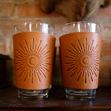 Load image into Gallery viewer, Leather Pint Glass - USA Made