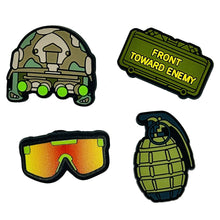 Load image into Gallery viewer, Tactical Mini Morale Charms - Military Pack - Set of 4