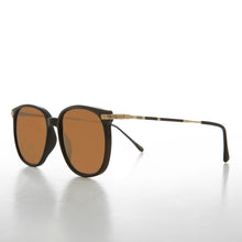 Load image into Gallery viewer, Preppy Square Sunglass with Intricate Temple - Noho