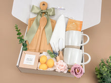 Load image into Gallery viewer, Home Blessing Gift Box – Bamboo Cutting Board, Ceramic Mugs & Cozy Kitchen Essentials