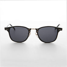 Load image into Gallery viewer, Dapper Thin Horn Rim Black Indie Vintage Sunglass - Oliver 1