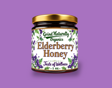 Load image into Gallery viewer, Elderberry Honey - Great Taste - Organic, Wellness & Detox