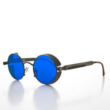 Load image into Gallery viewer, Round Steampunk Goggle Sunglass with Tinted Lenses - Orwell 2