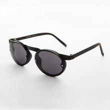 Load image into Gallery viewer, 90s Oval Goth Sunglasses with Floating Brow line - Oswald