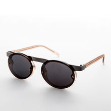 Load image into Gallery viewer, 90s Oval Goth Sunglasses with Floating Brow line - Oswald