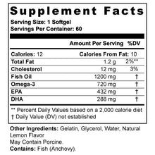 Load image into Gallery viewer, Omega 3 Fish Oil