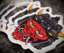 Load image into Gallery viewer, STICKER - Tactical Oni Samurai with Night Vision Goggles Slap - Unleash Fear and Strength