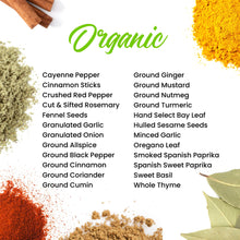 Load image into Gallery viewer, Ultimate Organic Spice Set - 24 Jars
