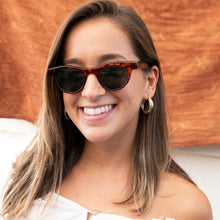 Load image into Gallery viewer, Small Round Horn Rim Preppy Vintage Sunglass - Sydney