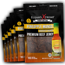 Load image into Gallery viewer, Pineapple-Mango Habanero Beef Jerky - 6 bags (1lb)