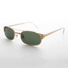 Load image into Gallery viewer, Narrow Rectangular Aviator Frame with Glass Lens - Poncho