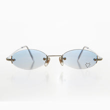 Load image into Gallery viewer, Micro Sunglass with Heart Rhinestone Accent - Primo