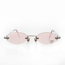 Load image into Gallery viewer, Micro Sunglass with Heart Rhinestone Accent - Primo