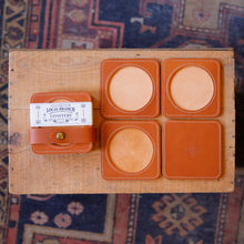 Load image into Gallery viewer, Premium Leather Coasters - USA Made