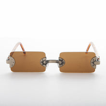 Load image into Gallery viewer, 90s Vintage Rare Rectangle Rimless Punk Goth Sunglass - Rebel 2