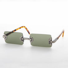 Load image into Gallery viewer, 90s Vintage Rectangle Rimless Punk Goth Sunglass - Rebel 3