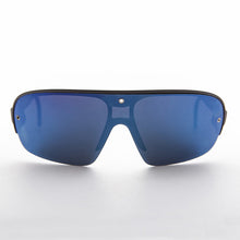 Load image into Gallery viewer, Mirror Wraparound Lens 80s Futuristic Sunglasses - Renoir