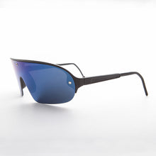 Load image into Gallery viewer, Mirror Wraparound Lens 80s Futuristic Sunglasses - Renoir