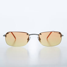 Load image into Gallery viewer, Rimless 90s Rectangle Sunglass with Two Color Lens - Rumi