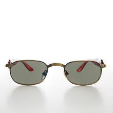 Load image into Gallery viewer, 90s Unique Rectangular Vintage Sunglasses - Rusty