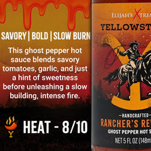 Load image into Gallery viewer, Yellowstone Hot Sauce Variety Pack 4 Bottles
