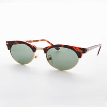Load image into Gallery viewer, Oval Horn Rim Vintage Sunglass with Glass Lens - Shelby