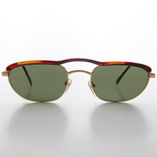 Load image into Gallery viewer, Unique Rare Brow Bar Oval Aviator Vintage Sunglass - Simone