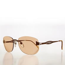 Load image into Gallery viewer, Tinted Rimless 90s Vintage Sunglasses - Vesper