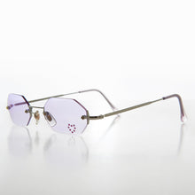 Load image into Gallery viewer, Heart Rhinestone Rimless Vintage Sunglasses - Splashy