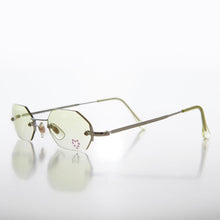 Load image into Gallery viewer, Heart Rhinestone Rimless Vintage Sunglasses - Splashy