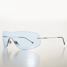 Load image into Gallery viewer, Y2K Rimless Shield Sunglasses - Stary