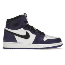 Load image into Gallery viewer, Air Jordan Retro 1 High "Court Purple" White (GS)