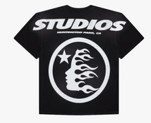 Load image into Gallery viewer, Hellstar Studios Cartoon Logo T Shirt (Black/Yellow)