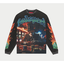 Load image into Gallery viewer, Godspeed Life's A Gamble LS T-shirt (Grey Wash)