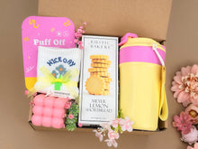 Load image into Gallery viewer, Self Care Gift Baskets – Candle, Tumbler & Socks for Her