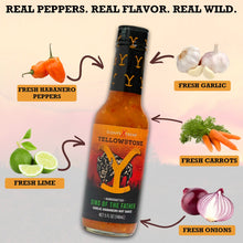 Load image into Gallery viewer, Yellowstone Hot Sauce Variety Pack 4 Bottles