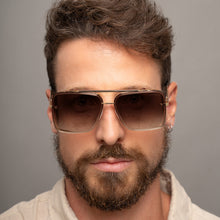 Load image into Gallery viewer, Smaller Bella Coffee - Tangle Free Aviator Sunglasses