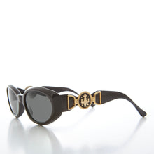 Load image into Gallery viewer, Oval Cat Eye With Gold Accents Vintage Sunglasses - Tana