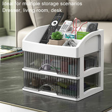 Load image into Gallery viewer, Desktop Drawer Organizer Multi-Layer Cosmetic Jewelry Box Stationery Multi-Functional Organizer, Style: 5 Layer Black Drawer (White)